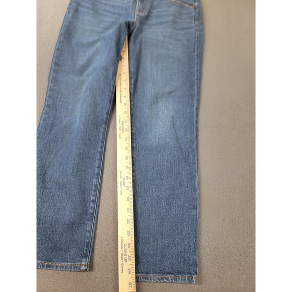J.Crew Jeans Womens 28 Blue Essential Straight Stretch Denim Medium Wash BT090 - Picture 2 of 14